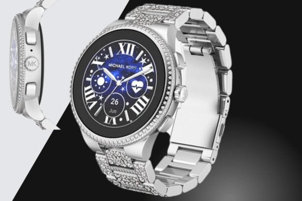 Gen 6 Camille Pavé Silver-Tone Smartwatch